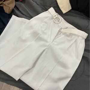 Elegant White Women's Trousers
